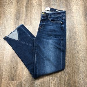 Frame Denim Le High Straight Triangle Hem Size 26